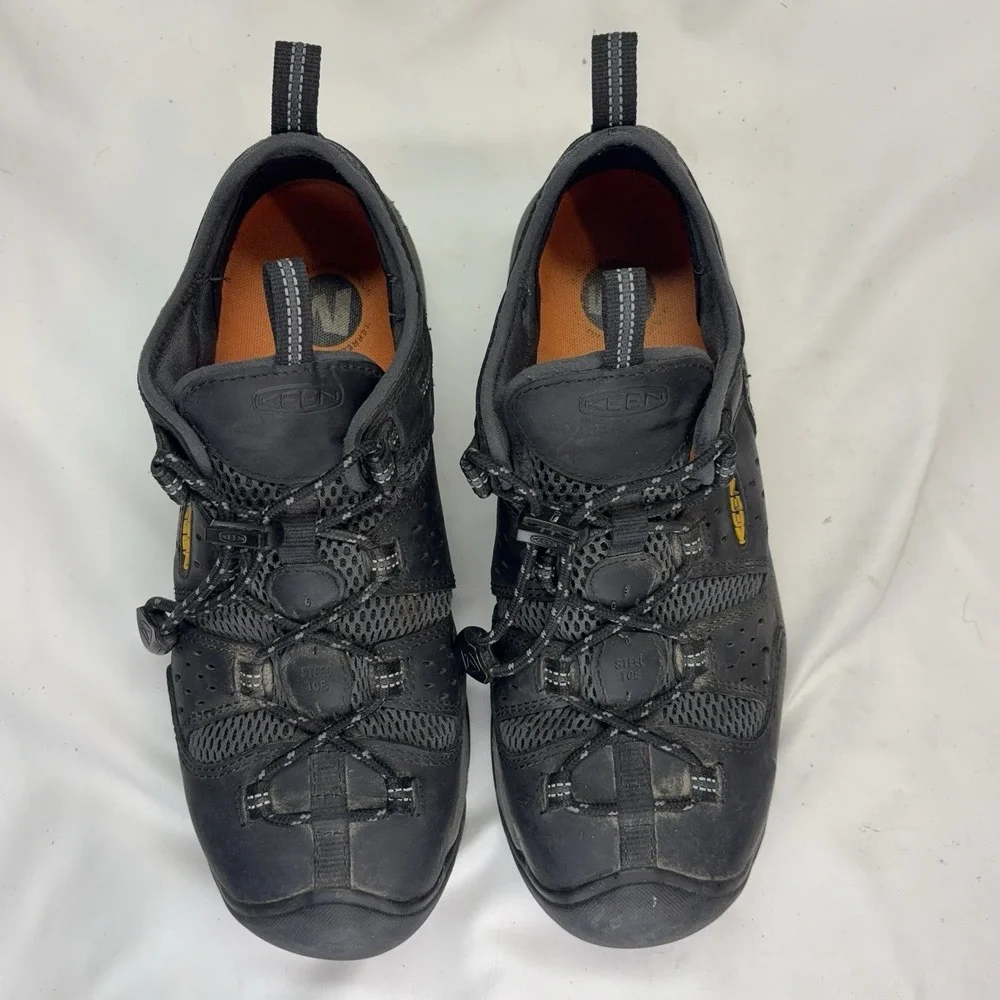 Keen Atlanta Cool II Steel Toe Men's US 10.5 D Black Gray Resistant Work Boots